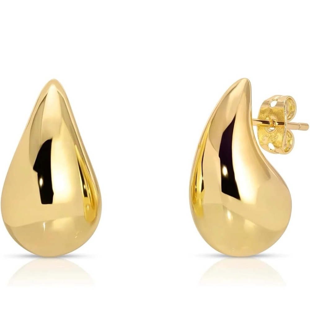Gold Tear Drop Earrings